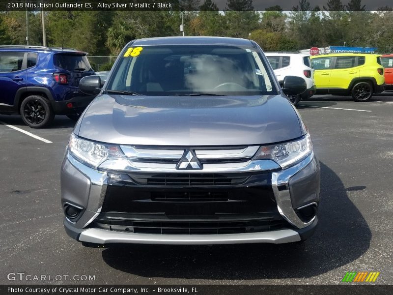 Alloy Silver Metallic / Black 2018 Mitsubishi Outlander ES
