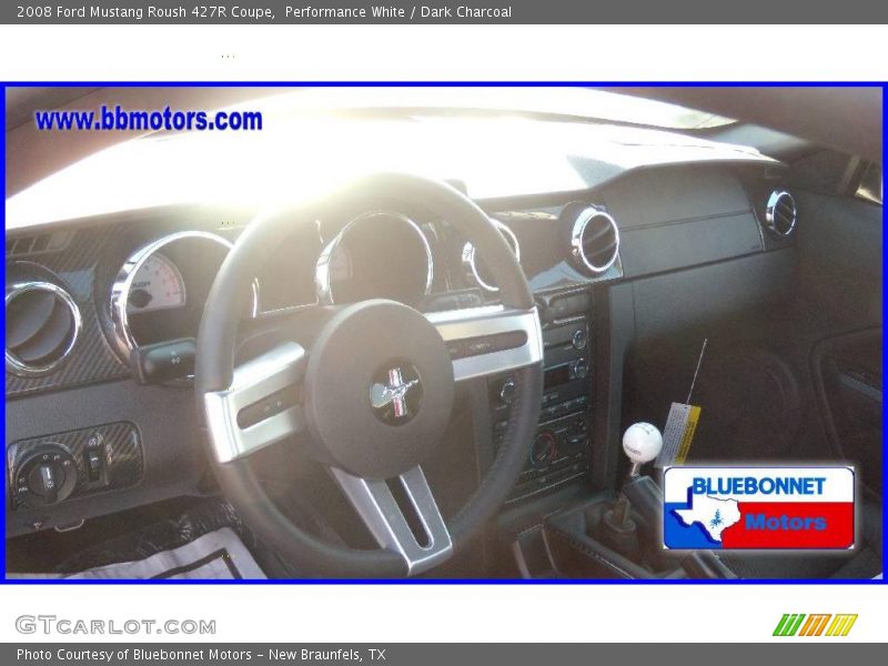 Performance White / Dark Charcoal 2008 Ford Mustang Roush 427R Coupe