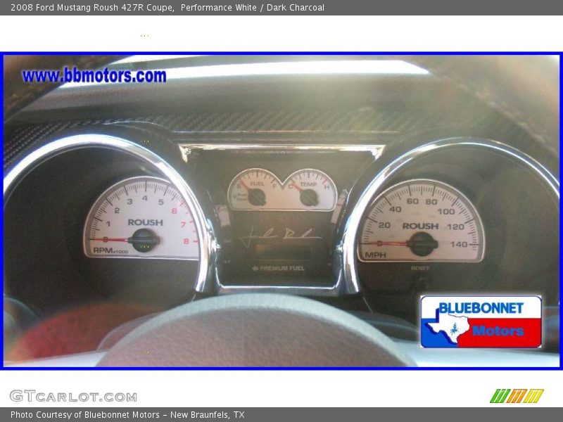 Performance White / Dark Charcoal 2008 Ford Mustang Roush 427R Coupe