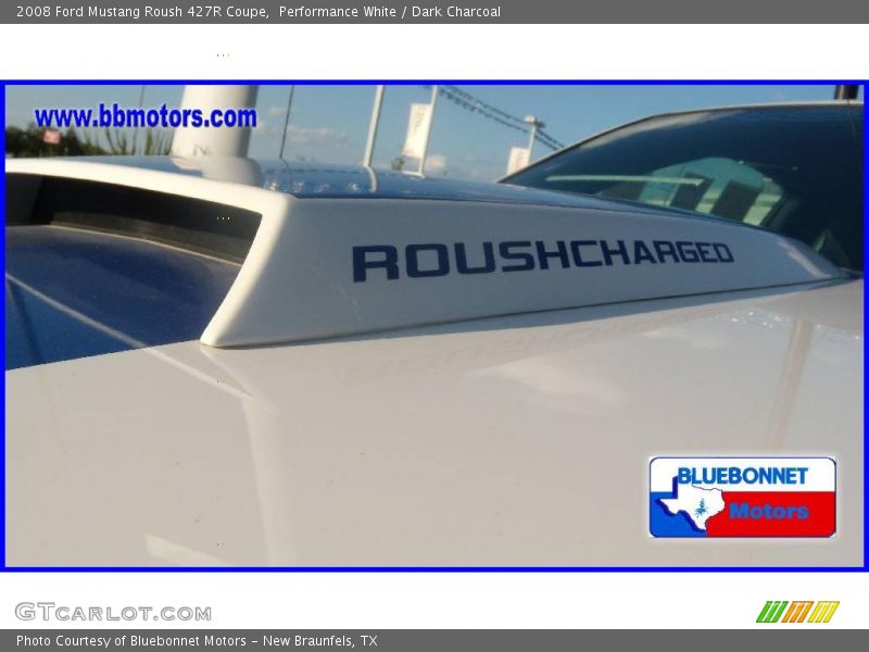 Performance White / Dark Charcoal 2008 Ford Mustang Roush 427R Coupe