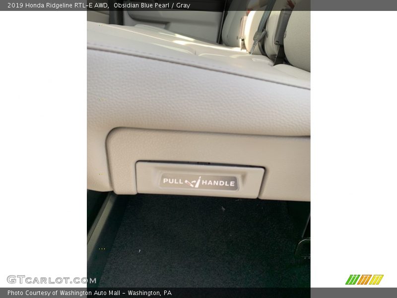 Obsidian Blue Pearl / Gray 2019 Honda Ridgeline RTL-E AWD
