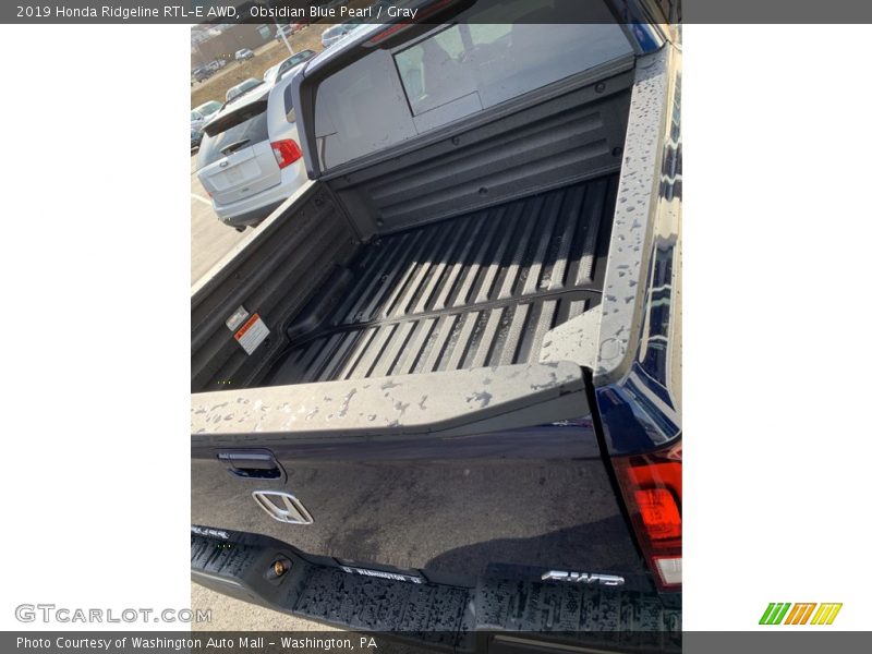 Obsidian Blue Pearl / Gray 2019 Honda Ridgeline RTL-E AWD
