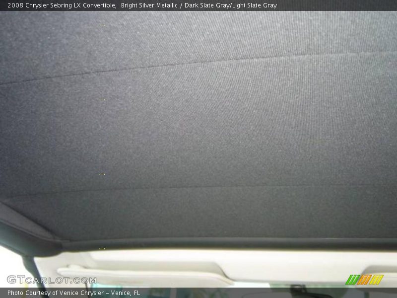 Bright Silver Metallic / Dark Slate Gray/Light Slate Gray 2008 Chrysler Sebring LX Convertible