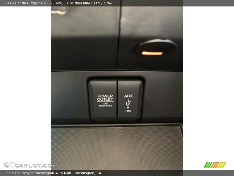 Obsidian Blue Pearl / Gray 2019 Honda Ridgeline RTL-E AWD