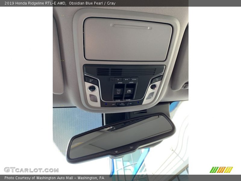 Obsidian Blue Pearl / Gray 2019 Honda Ridgeline RTL-E AWD