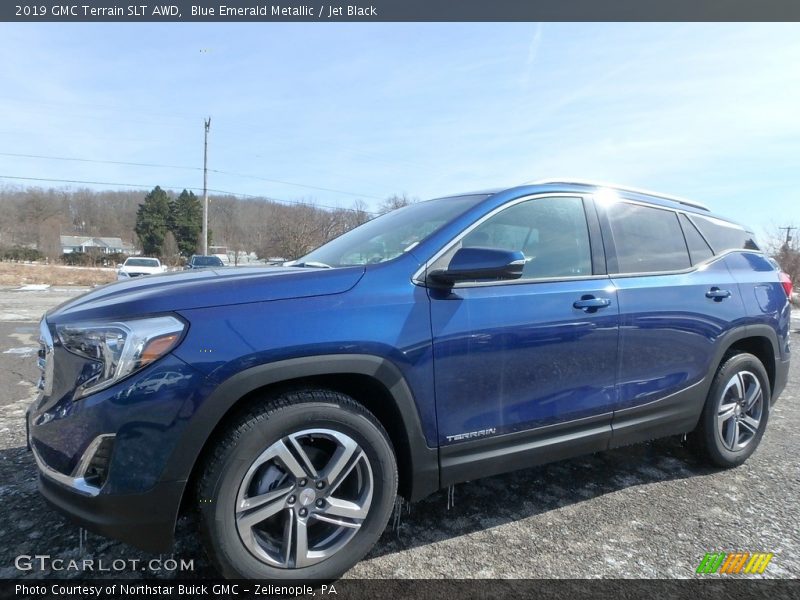 Blue Emerald Metallic / Jet Black 2019 GMC Terrain SLT AWD