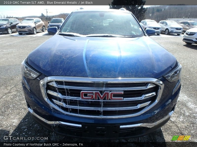 Blue Emerald Metallic / Jet Black 2019 GMC Terrain SLT AWD