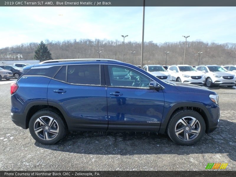 Blue Emerald Metallic / Jet Black 2019 GMC Terrain SLT AWD