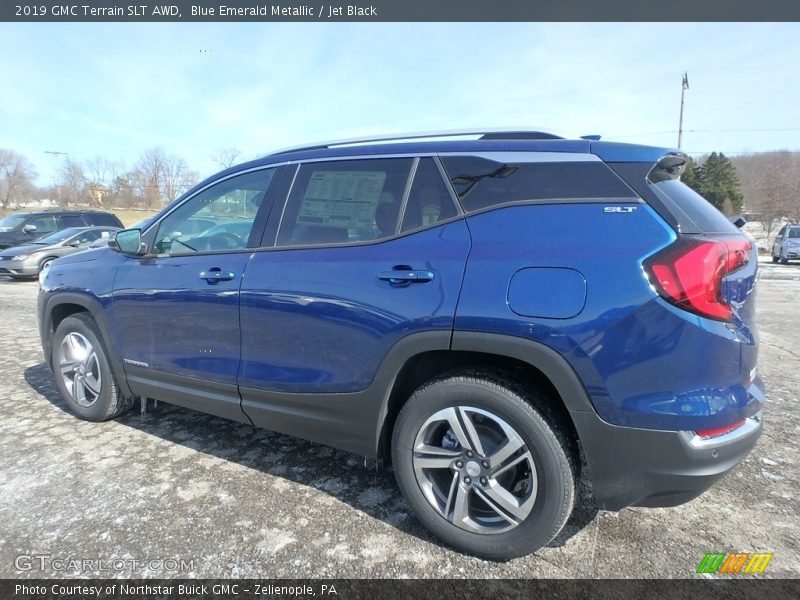 Blue Emerald Metallic / Jet Black 2019 GMC Terrain SLT AWD