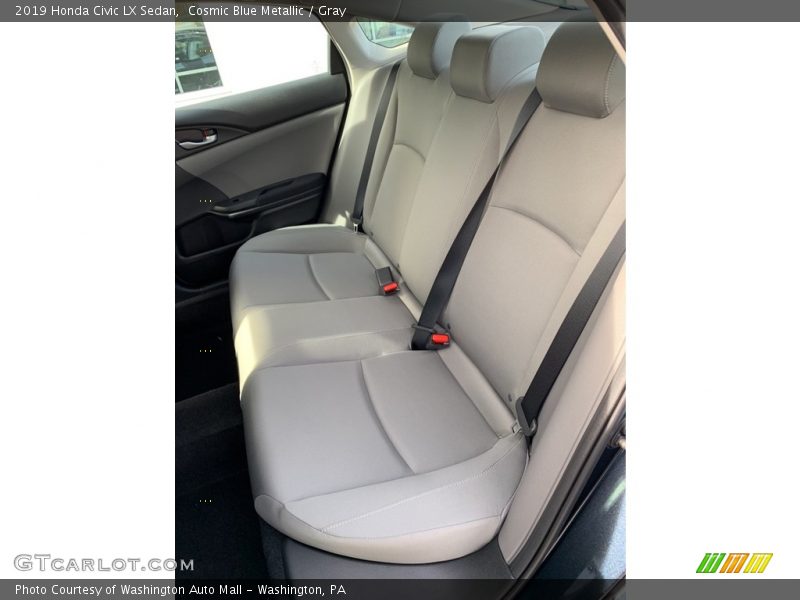 Cosmic Blue Metallic / Gray 2019 Honda Civic LX Sedan