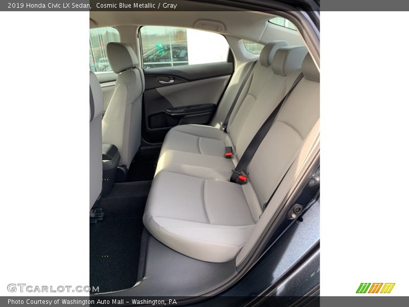 Cosmic Blue Metallic / Gray 2019 Honda Civic LX Sedan