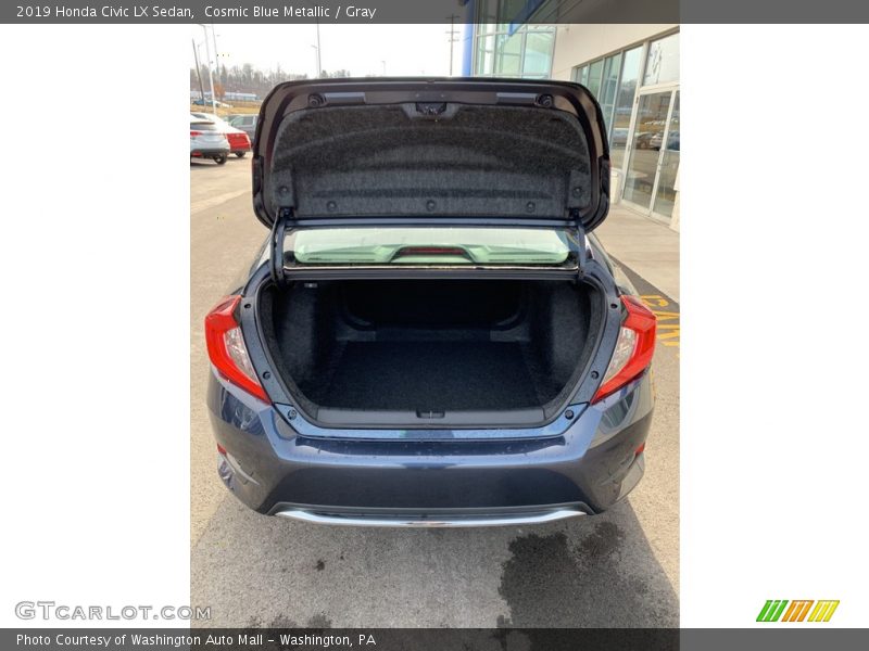 Cosmic Blue Metallic / Gray 2019 Honda Civic LX Sedan