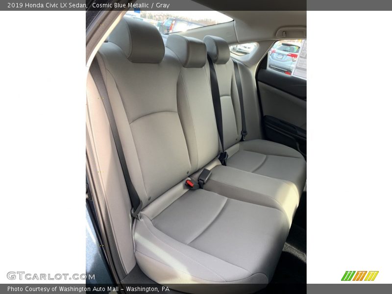 Cosmic Blue Metallic / Gray 2019 Honda Civic LX Sedan
