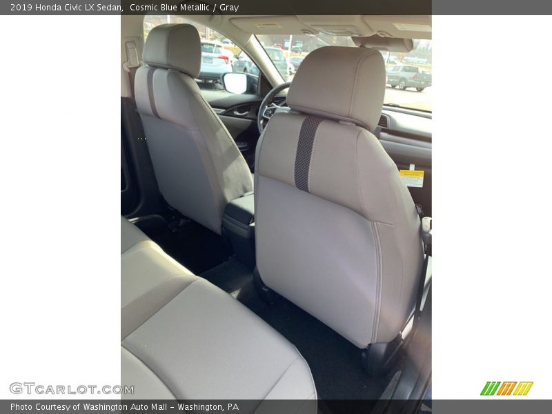 Cosmic Blue Metallic / Gray 2019 Honda Civic LX Sedan