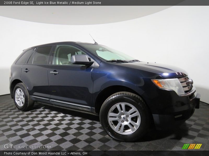 Light Ice Blue Metallic / Medium Light Stone 2008 Ford Edge SE