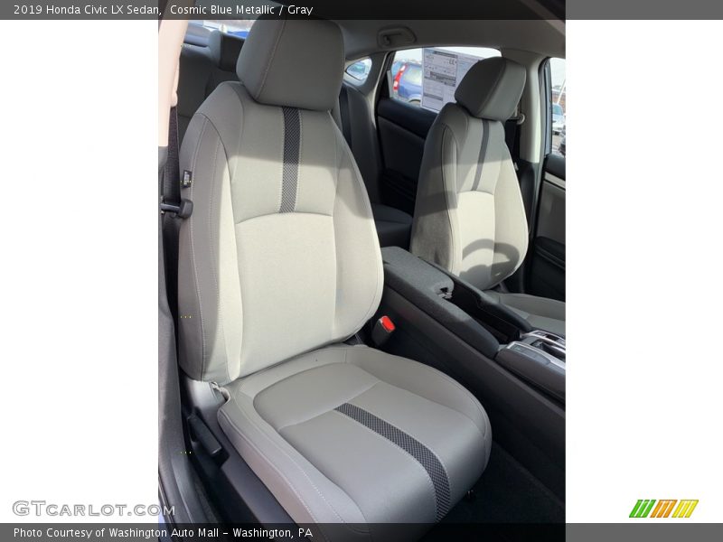 Cosmic Blue Metallic / Gray 2019 Honda Civic LX Sedan