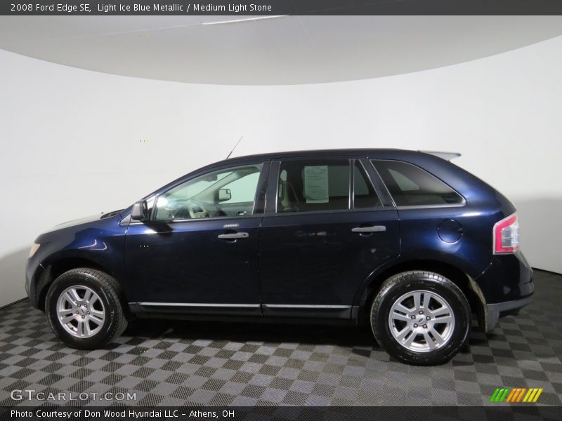 Light Ice Blue Metallic / Medium Light Stone 2008 Ford Edge SE
