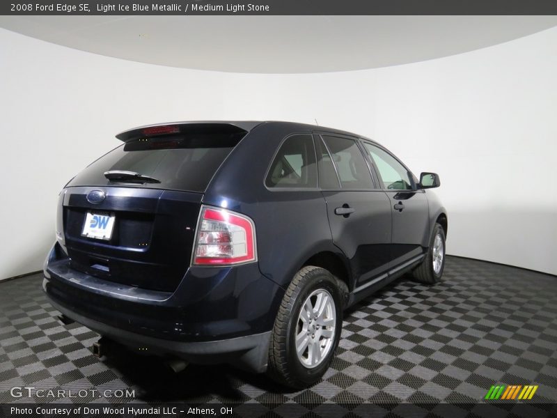 Light Ice Blue Metallic / Medium Light Stone 2008 Ford Edge SE