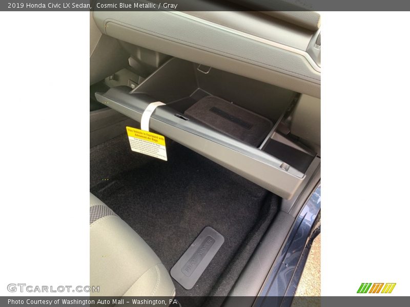 Cosmic Blue Metallic / Gray 2019 Honda Civic LX Sedan