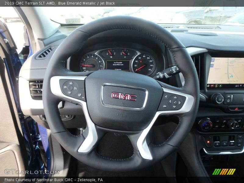 Blue Emerald Metallic / Jet Black 2019 GMC Terrain SLT AWD