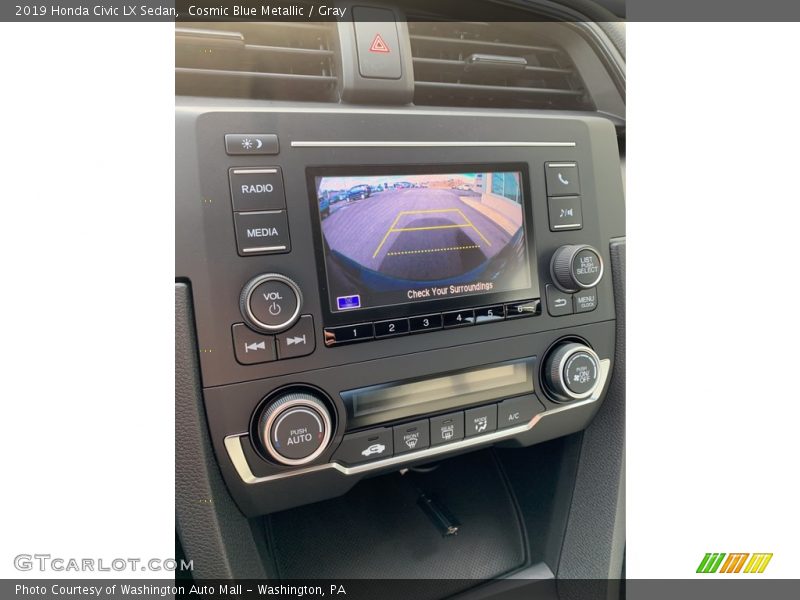 Cosmic Blue Metallic / Gray 2019 Honda Civic LX Sedan