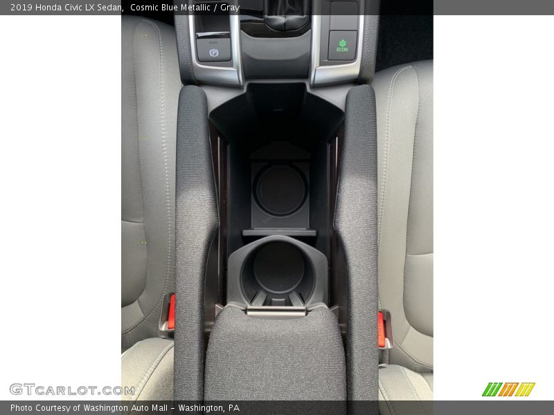 Cosmic Blue Metallic / Gray 2019 Honda Civic LX Sedan