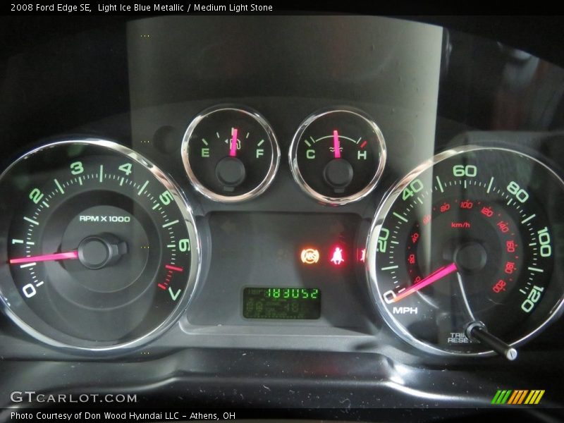 Light Ice Blue Metallic / Medium Light Stone 2008 Ford Edge SE