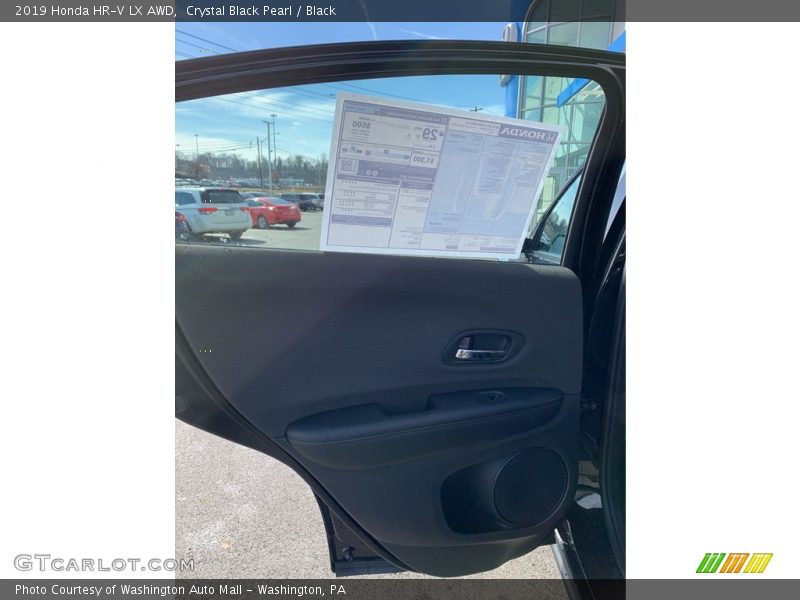 Crystal Black Pearl / Black 2019 Honda HR-V LX AWD