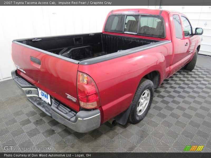 Impulse Red Pearl / Graphite Gray 2007 Toyota Tacoma Access Cab