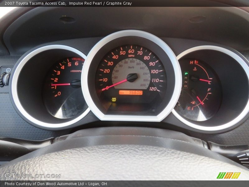 Impulse Red Pearl / Graphite Gray 2007 Toyota Tacoma Access Cab