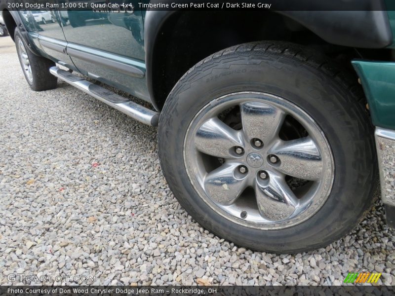 Timberline Green Pearl Coat / Dark Slate Gray 2004 Dodge Ram 1500 SLT Quad Cab 4x4
