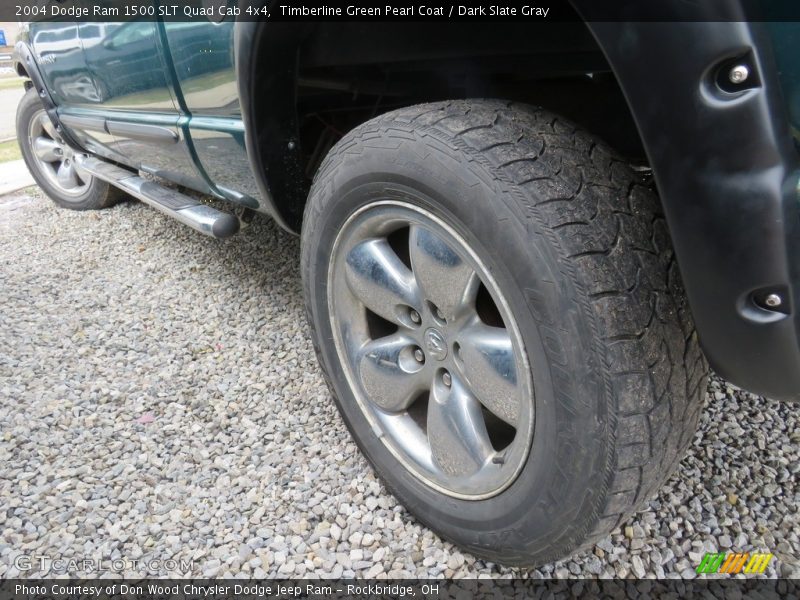Timberline Green Pearl Coat / Dark Slate Gray 2004 Dodge Ram 1500 SLT Quad Cab 4x4