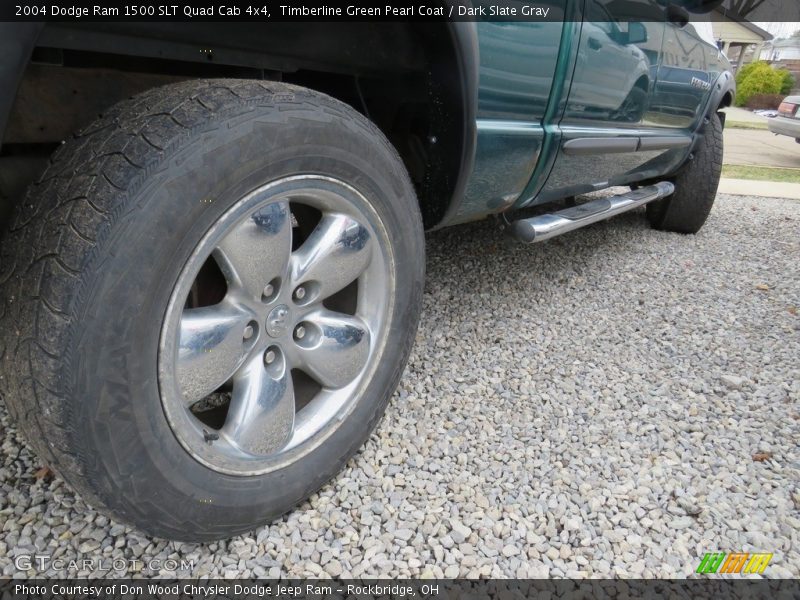 Timberline Green Pearl Coat / Dark Slate Gray 2004 Dodge Ram 1500 SLT Quad Cab 4x4