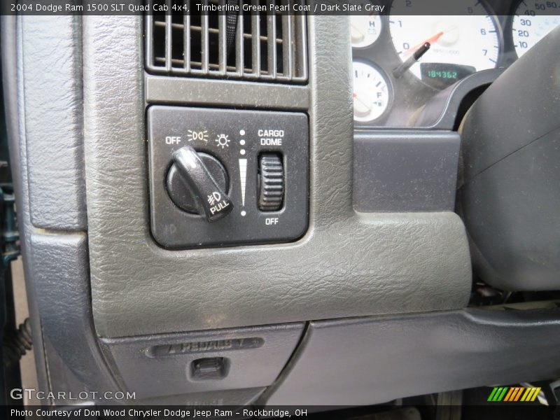 Timberline Green Pearl Coat / Dark Slate Gray 2004 Dodge Ram 1500 SLT Quad Cab 4x4