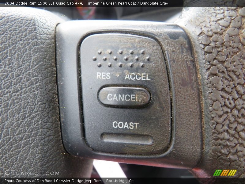 Timberline Green Pearl Coat / Dark Slate Gray 2004 Dodge Ram 1500 SLT Quad Cab 4x4