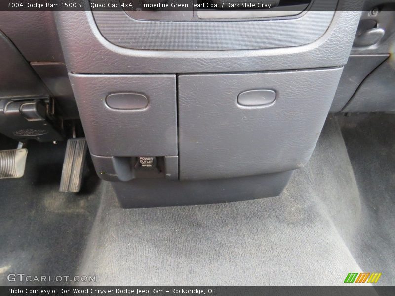 Timberline Green Pearl Coat / Dark Slate Gray 2004 Dodge Ram 1500 SLT Quad Cab 4x4