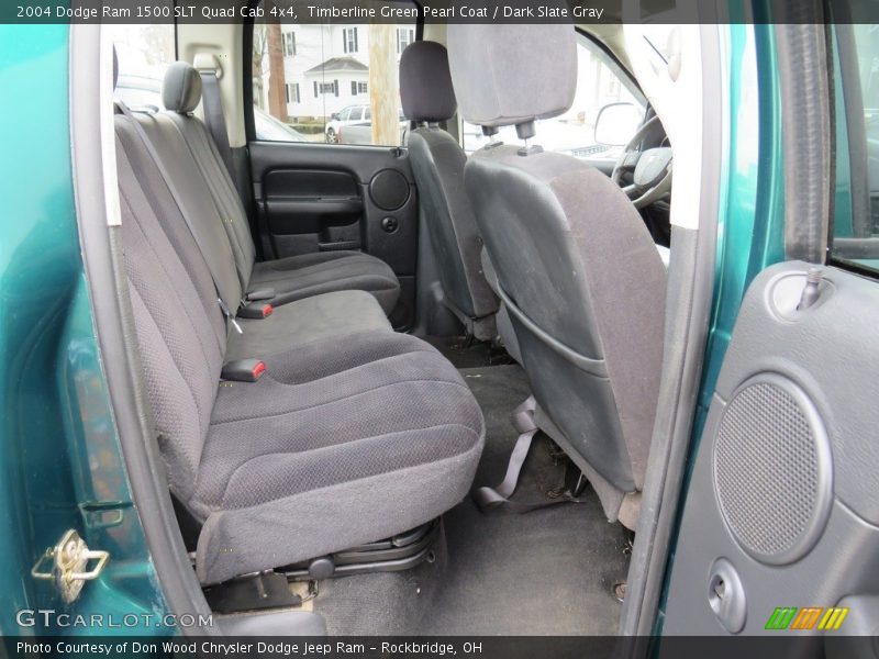 Timberline Green Pearl Coat / Dark Slate Gray 2004 Dodge Ram 1500 SLT Quad Cab 4x4