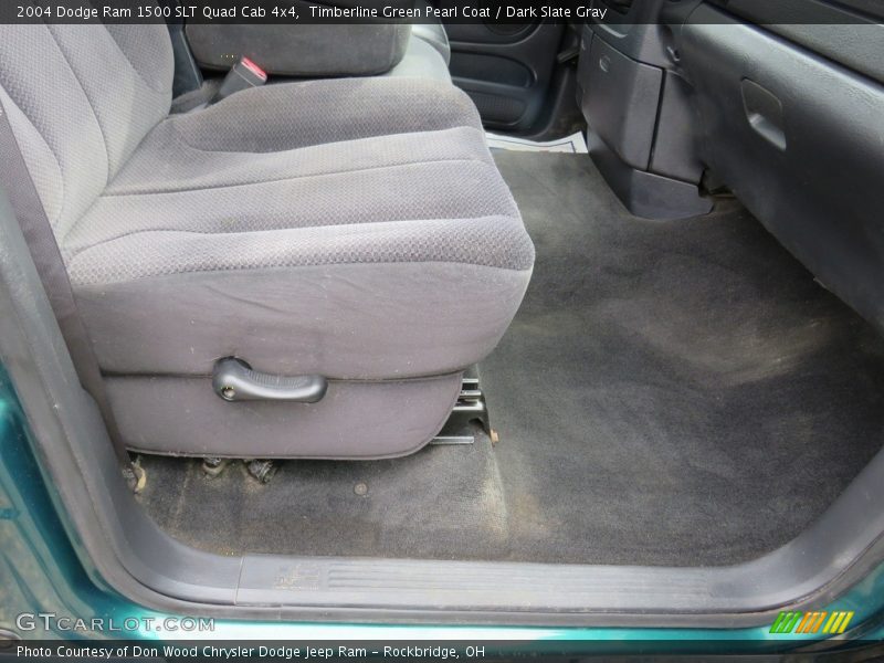 Timberline Green Pearl Coat / Dark Slate Gray 2004 Dodge Ram 1500 SLT Quad Cab 4x4