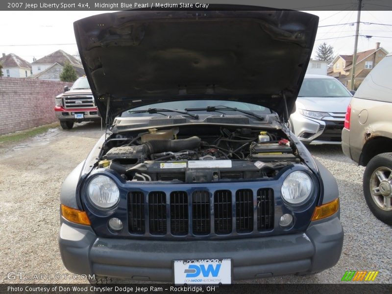 Midnight Blue Pearl / Medium Slate Gray 2007 Jeep Liberty Sport 4x4