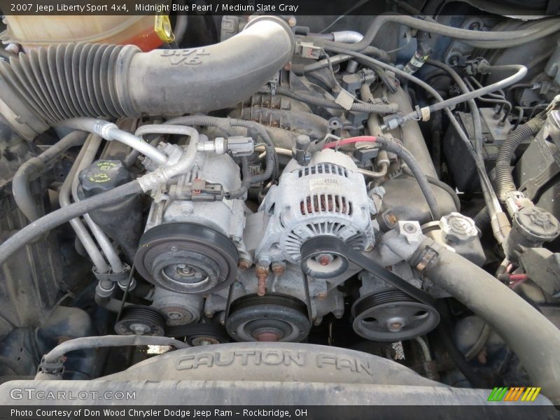 Midnight Blue Pearl / Medium Slate Gray 2007 Jeep Liberty Sport 4x4