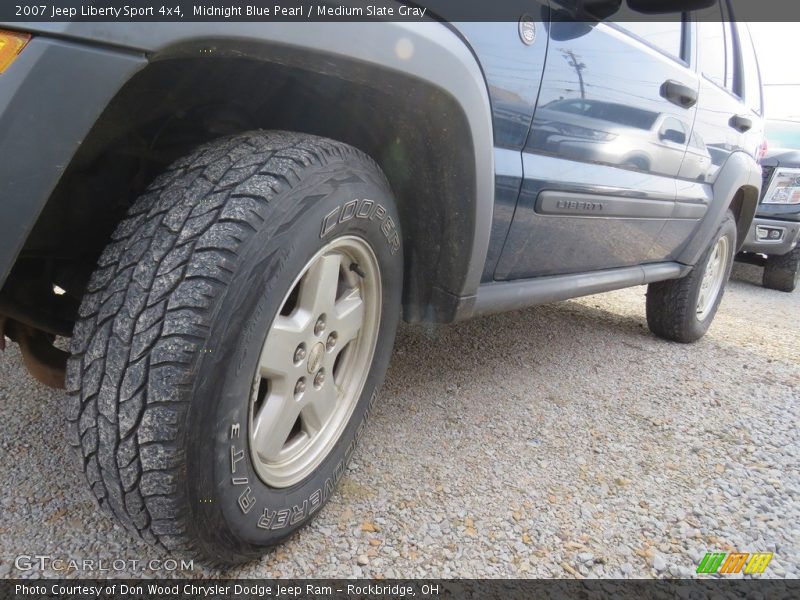 Midnight Blue Pearl / Medium Slate Gray 2007 Jeep Liberty Sport 4x4