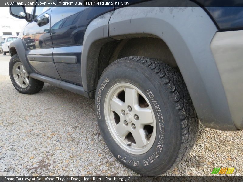 Midnight Blue Pearl / Medium Slate Gray 2007 Jeep Liberty Sport 4x4