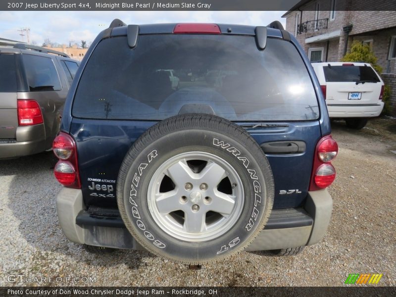 Midnight Blue Pearl / Medium Slate Gray 2007 Jeep Liberty Sport 4x4
