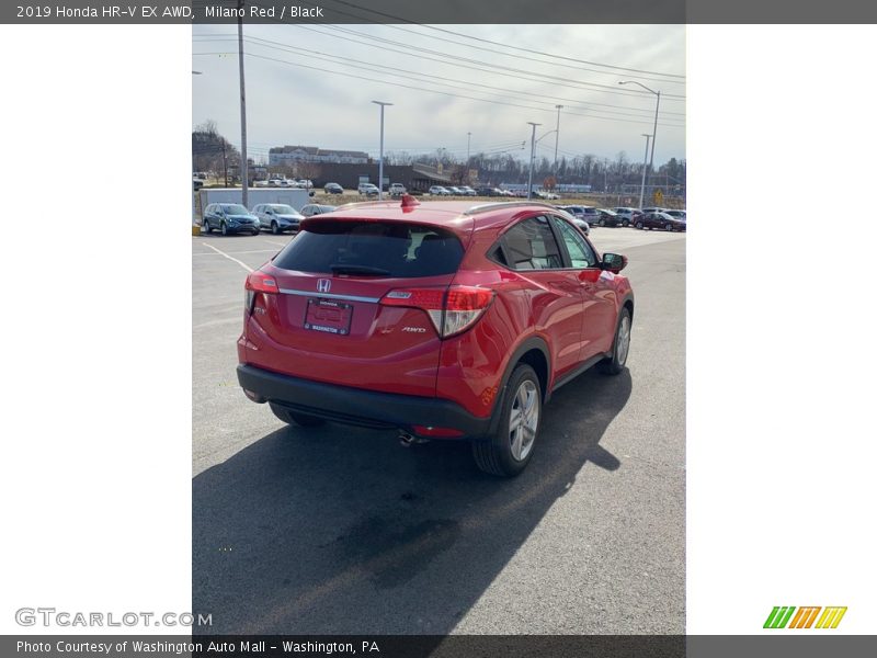 Milano Red / Black 2019 Honda HR-V EX AWD