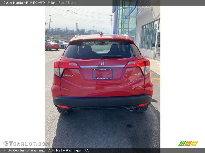 Milano Red / Black 2019 Honda HR-V EX AWD