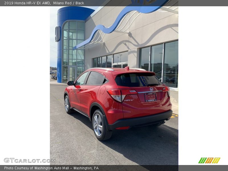Milano Red / Black 2019 Honda HR-V EX AWD