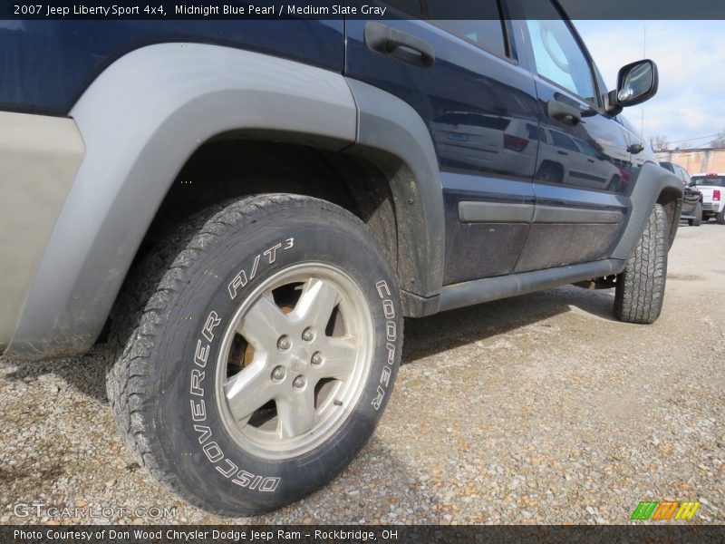 Midnight Blue Pearl / Medium Slate Gray 2007 Jeep Liberty Sport 4x4