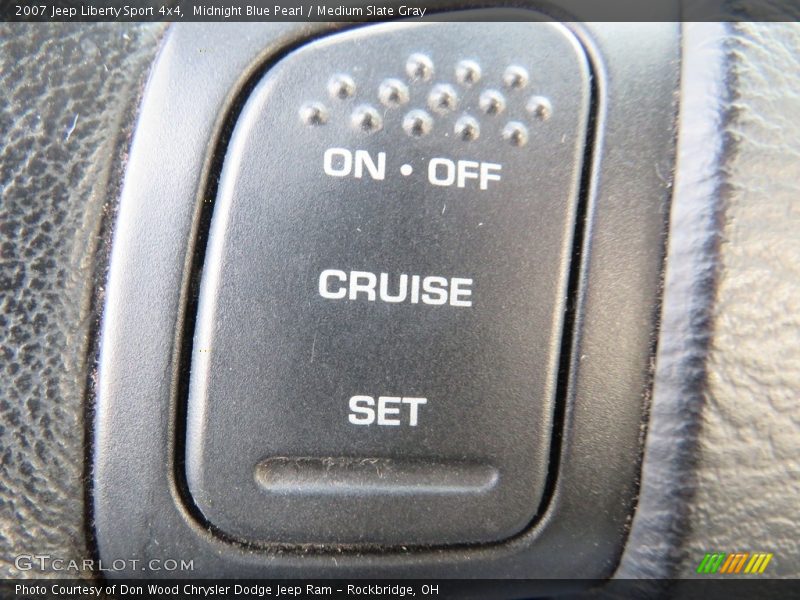 Midnight Blue Pearl / Medium Slate Gray 2007 Jeep Liberty Sport 4x4