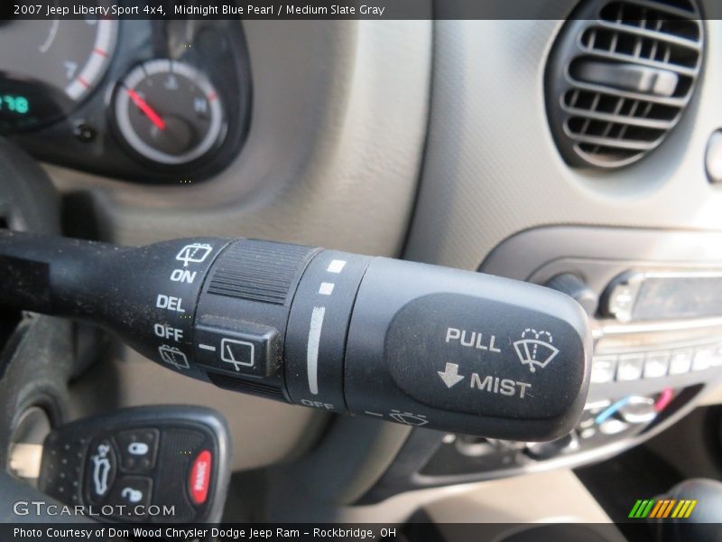 Midnight Blue Pearl / Medium Slate Gray 2007 Jeep Liberty Sport 4x4