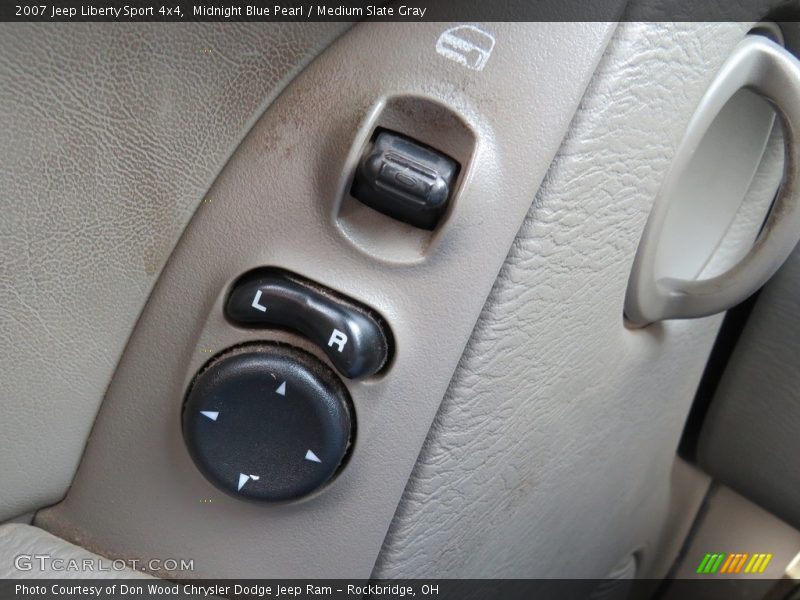 Midnight Blue Pearl / Medium Slate Gray 2007 Jeep Liberty Sport 4x4